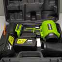 Leaf Blower Cordless,Battery Powered 800,000 RPM Electric Leaf Blower with 2 x 4.0Ah Battery and Charger Handheld Blowers for Lawn Care,Dust,Snow,Car Blowing Water with 2 Extended Nozzle (Green)