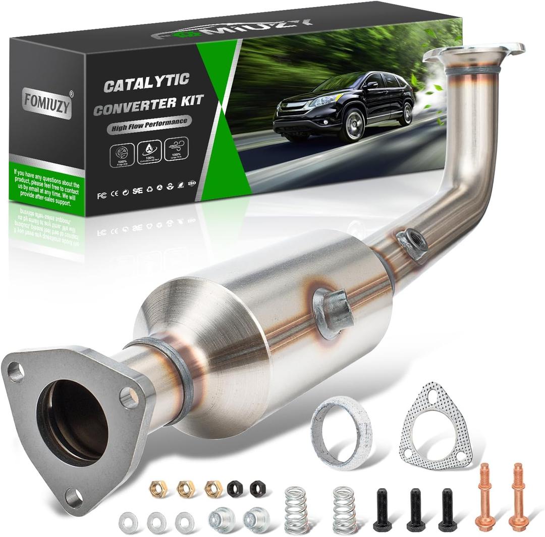 High Flow Front Catalytic Converter Kit Direct-Fit Honda CRV CR-V 2007 2008 2009 2.4L Replace 53782(EPA Compliant)