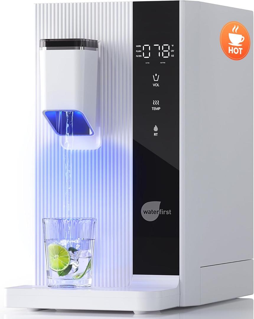 Reverse Osmosis Water Filter Countertop, RO Filtration System with 3S Hot, NSF/ANSI 58, SGS, EPA, 5 Stage Purifier for Family, Office, No Installation,Reduce PFAS(Dr.Water)
