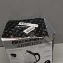 Elite Gourmet EKT1001 Electric 1.0L BPA-Free 1100W Glass Kettle Cordless 360 Base, Stylish Blue LED Interior, Handy Auto Shut-Off Function  Quickly Boil Water For Tea & More, Black