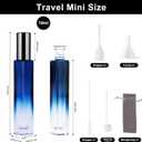 4-Pack Glass Perfume Spray Bottles - Refillable Travel Size Perfume Atomizer, Portable Leak-Proof Cologne Sprayer Kit with Funnel & Pipette for Toiletries Accessories