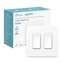 Kasa Smart Dimmer Switch 2-Gang HS220-2, Single Pole, Needs Neutral Wire, 2.4GHz Wi-Fi Light Switch Compatible with Alexa and Google Home, UL Certified, No Hub Required, White