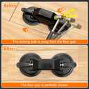 Floor Gap Fixer Tool, Heavy Duty Suction Cup with 45° Double Sided Striking Surface, Floor Repair Tool with Sticky Pads & Hammer for Wood, Vinyl, Laminate Planks Fixing