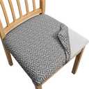 SPRINGRICO Seat Covers for Dining Room Chair Set of 6 Washable Seat Cushion Slipcovers Kitchen Chair Covers (6 Pack, Solstice)