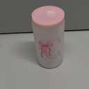 SANDJEST Monogrammed Glass Drinking Can Cup with Acrylic Lid and Straw, Personalized Frosted Iced Coffee Tumbler 16oz, Monogram Initial Gifts for Women Girls on Birthday (C)