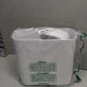 MOPALL Small Bathroom Trash Can with Lid, 2.6 Gallons / 10 L Slim Plastic Garbage Bin with Pop-Up Lid, Mini Waste Basket Can Dog Proof for Kitchen, Bedroom, Office, Laundry, Toilet, Rv, White