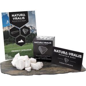 Natura Uralis Premium Belgorod Chalk Chunks | White Chalk Chunks - Amazing Crunch, Satisfying Earthy, Velvety and Firm Texture, ASMR Sensation, Natural Calcium Carbonate (Mini (3.5oz))