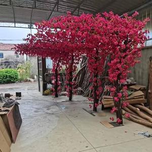 Large Pink Artificial Bougainvillea Tree Artificial Tree for Landscape and Venue Decoration - Indoor Outdoor Use (1.5x1.2m)
