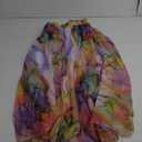 Afibi Women Full/Ankle Length Blending Maxi Chiffon Long Skirt Beach Skirt S