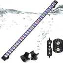 SEAOURA Submersible Aquarium Light for 24 to 43 Inch Fish Tank, 24/7 Cycle Fish Tank Light with Timer, Aquarium Plant Light with Full Spectrum+7 Single Colors, Auto On/Off, Adjustable Brightness (22.8 Inch length)