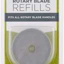 Missouri Star Universal Rotary Cutter Blades 45mm, 5 Pack | Super Sharp Replacement Blades, Fits All Rotary Cutter Handles | Fabric Trimmer Refill for Quilting and Sewing Projects (45mm Replacement Blades)