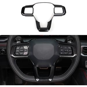 Youtaiche Car ABS Carbon Fiber Trim Decal Sticker Interior Trim Cover Accessories for 2024 2025 2026 Ford Mustang