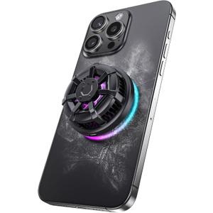 Wireless Cooling Charger for MagSafe, Preocean 15W Fast Wireless Charging Pad with Built-in Fan, Phone Cooler for Gaming, Magnetic Compatible with iPhone 17/16/15/14/13/12 Series.