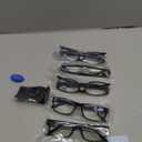 Gaoye 6.0 Professional Reading Glasses for All Day - Computer Readers with Blue Light Protection - Value Pack (B1-5 Pack Light Black)