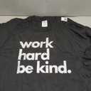 Work Hard Be Kind Inspirational Motivational Workout Apparel T-Shirt 2XL