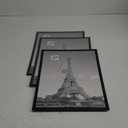 upsimples 12x18 Picture Frame Black 3 Pack, Scratch-Proof Poster Frames 12 x 18 for Photo Gallery - Slide-In Strips, Horizontal or Vertical Wall Mounting