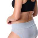 Motherhood Maternity womens Foldover Brief Panty 3-pack (Black, L)