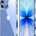 Mkeke Compatible with iPhone 17 Case Clear [Not-Yellowing] [Military-Grade Drop Protection] Shockproof Protective Phone Bumper 6.3 inch