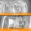 WEELMOTO Headlights Assembly for 2003-2014 Chevy Express 1500 / GMC Savana 1500; Headlight Compatible with 2003-2023 Chevy Express 2500 3500 / GMC Savana 2500 3500 Headlamp+Corner+Bumper Signal Light