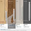 Amerock Balata 3-3/4 inch (96mm) Center-to-Center Polished Nickel Cabinet Pull, BP37623PN