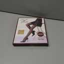 2 x ZIHUA 2 Pairs Sheer Tights for Women, 20 Denier Control Shaping Nylon Ladies Clear Pantyhose S-XL Black Nude (M)