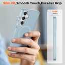 SUPFINE Magnetic for Samsung Galaxy S24 Case / S25 Case with Screen Protector, (Built-in Magnets) (Military Grade Drop Protection) Slim Translucent Shockproof Phone Case,Sliver Blue