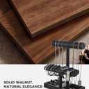 ProCase Watch Holder Stand for Men, Fathers Day Gift for Dad Father Husband Boyfriend, Wood Jewelry Display Rack, Necklace Hanger Organizer for Chains Bracelets Rings -Black