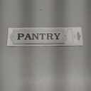 Farmhouse Decor Metal Pantry Signs - Cast Iron Door Room Plaques with "Pantry"