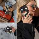 Shorogyt for Samsung Galaxy S25 Plus Cute Kawaii Leather Phone Case - Compatible with Magsafe Wallet Magnetic Credit Card Holder Mushroom Skull Design Phone Cover for Women Girls, Fits 7 Cards