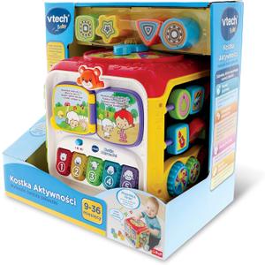 VTech Trefl Activity Cube, Electronic Educational Toy, 6 Color Walls, Shape Recognition, Learning First Words, Gift for Child, Toy for Child from 9 Months