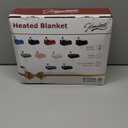 Homemate Electric Heated Blanket Twin - 62"x84" Heating Bed Blankets Throw with 10 Heating Levels 8 Hours Auto Off Fast Heating Over-Heated Protection Ultra Soft Warm Flannel ETL Certified Grey