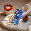 for Samsung Galaxy S25 Ultra Case Travel Adventure Collage Pattern Military Grade Drop Protection Voyage Slim TPU Cover with Camera Protection for Women Girls Men Boys Travel Lovers (BlueSea1)