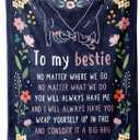 GiltGlimmer Friendship Gifts for Women Mothers Day, Best Friend Birthday Gifts for Women, Best Friend Blanket Gift, to My Bestie Throw Blanket for Christmas 60" x 50"