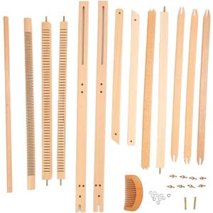 Beginners Weaving Kit, 23.6in X 21.3in, Wooden Tapestry Looms, DIY Craft Weaving, Tapestry Weaving Warp Frame for Kids Adults Beginners