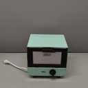 Dash Mini Toaster Oven - Sleek & Stylish - For Creative Homemade Treats - Compact, Space-Saving Design - adjustable temperature dial - Removable Baking Tray - Aqua