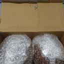 Large Solar Lanterns 2 Pack Outdoor Waterproof LED Metal Hanging Solar Lights for Garden Yard Patio Tree Tabletop Landscape Decorations (Brown)