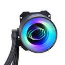 Cooler Master MasterLiquid ML240 Mirror ARGB Close-Loop AIO CPU Liquid Cooler, Mirror ARGB Pump, 240 Radiator, Dual SickleFlow 120mm, 3rd Gen Dual Chamber Pump for AMD Ryzen/Intel 1200, 1151
