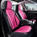 Coverado Automotive Seat Covers Front Seats, Seat Covers 2 Pack, Rose Car Seat Cover, Waterproof Auto Seat Covers, Car Seat Cushion, Front Car Seat Covers Leather Car Seat Protector Fit for Most Cars