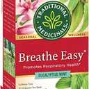 Traditional Medicinals Breathe Easy Eucalyptus Mint Herbal Tea, Promotes Respiratory Health, (Pack of 1) - 16 Tea Bags