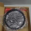 6 Pack Mini Fluted Tart Pans 4 Inch with Removable Bottom, Nonstick Quiche Pan with Silicone Basting Pastry Brush for Baking Treats, Pie, Quiches, Tartlets