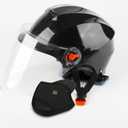 STOBAZA Half Helmet Speaker Pouch Detachable Ear Pads, 1/2 Motorcycle Helmet Ear Protection Pockets with Wind Noise Reduction, Universal Fit for Wide or Narrow Straps, 1 Pair