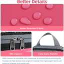 BAGAIL  Compression Packing Cubes Travel Accessories Expandable Packing Organizers (Half Mesh, 6-Coral), Variety Pack