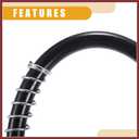 2pcs 28 Inch Universal 1/8" NPT Grease Gun Flex Hose - Trailer Flex Grease Hose Extension Non-Slip - Metal Black Vehicle Components Replace Parts