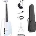 Enya NEXG 2 Acoustic-Electric Guitar Carbon Fiber Travel Smart Audio Guitar with 50W Wireless Speaker, Wireless Microphone, Hi-Fi Monitor Earphones, Footswitch, Charging Stand, and Gigbag