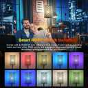 Crystal Floor Lamp,LED Modern Tall Light Standing Lamp, RGB LED Floor Lamp with On/Off Foot Switch Silver Tall Pole Lighting for Bedroom Remoter &APP Control Stepless Dimmable (E26 Base)