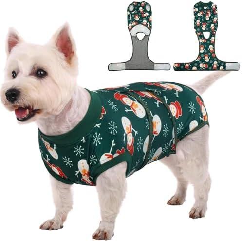 Kuoser Dog Surgery Recovery Suit, Doggie Surgical Bodysuit for Female Male Dogs, Pet Anti Licking Shirt for Spay Neuter Dog Cone Alternative