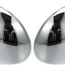 X AUTOHAUX Pair Car Exterior Chrome Plated Power Full Mirror Cover Cap for Lincoln Navigator 1998-1999 for Ford F-150 1997-2003 for Ford Expedition 1997-2002