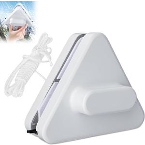 Magnetic Windshield Cleaner Tool,DoubleSided Window Brush Glass Wiper Cleaning Tools,Outside Glass Wiper,Magnetic Windshield Cleaner for High Rise Car Glazed with Anti Falling Rope