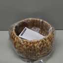 Woven Planter Basket, Seagrass Basket Planters, Hyacinth Woven Flower Pot Rattan Wicker Plant Pot, for Desktop and Home Organization