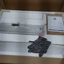 Keonjinn 36 x 24 Inch Bathroom Mirrored Medicine Cabinet, Lightweight Aluminum Structure, Freely Adjustable Shelves, Combined Assembly Needed, Surface Mount or Recessed Mirror with Storage (Silver)